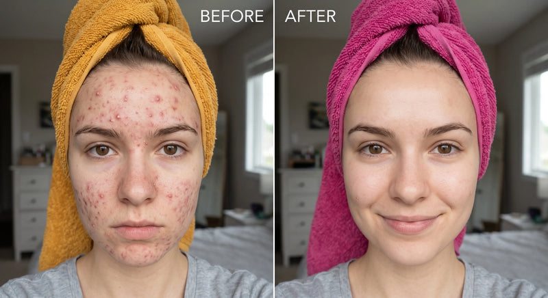 Skin Transformation Before and After